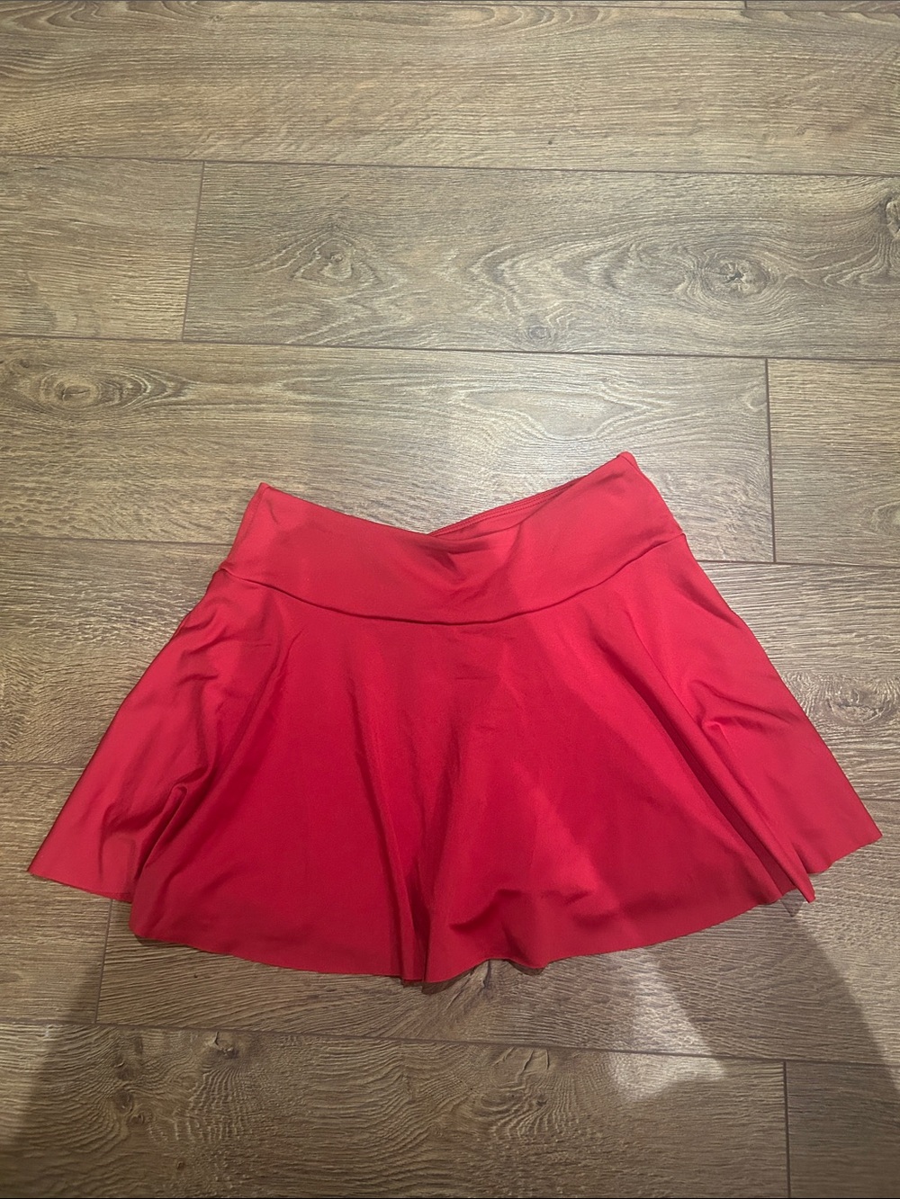 Women's Red Skater Shorts